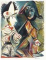 Pierrot et Arlequin 1972 Cubist